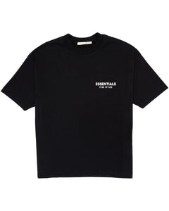 Fear of God Essentials Classic Short Sleeve Tee Jet Black - vista frontal