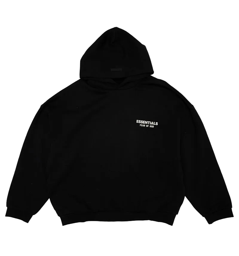 Fear of God Essentials Fleece Hoodie (FW24) Black