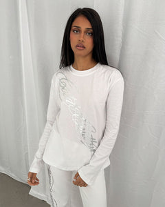ICON LONGSLEEVE TEE WHITE