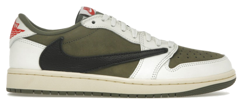 Jordan 1 Retro Low OG SP Travis Scott Medium Olive — vista principal sin fondo