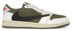 Jordan 1 Retro Low OG SP Travis Scott Medium Olive — vista principal sin fondo