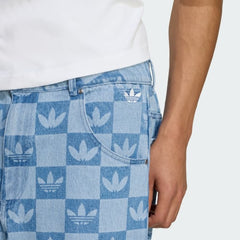 Monogram All Over Print Regular Denim Pants