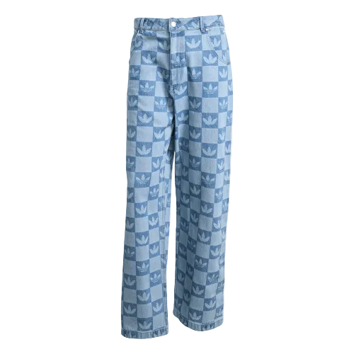 Monogram All Over Print Regular Denim Pants