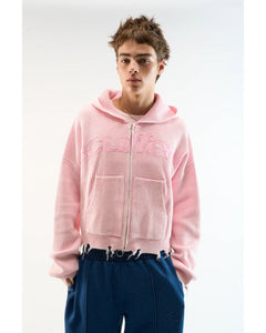 New Light Pink Buzz Knit Zipper - imagen 3
