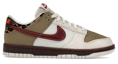 Nike Dunk Low Retro Khaki Team Red Pearl White (Women's) — vista principal sin fondo