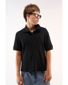 Placket Black Polo
