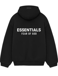 Fear of God Essentials Fleece Hoodie (FW24) Black