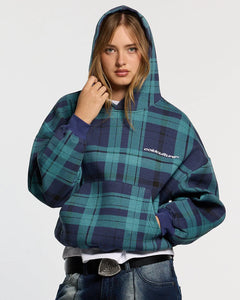 TWO FACES HOODIE NAVY & GREEN